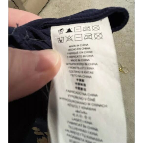 Michael Kors M round neck blouse with bell sleeves and gold grommets - Picture 7 of 7